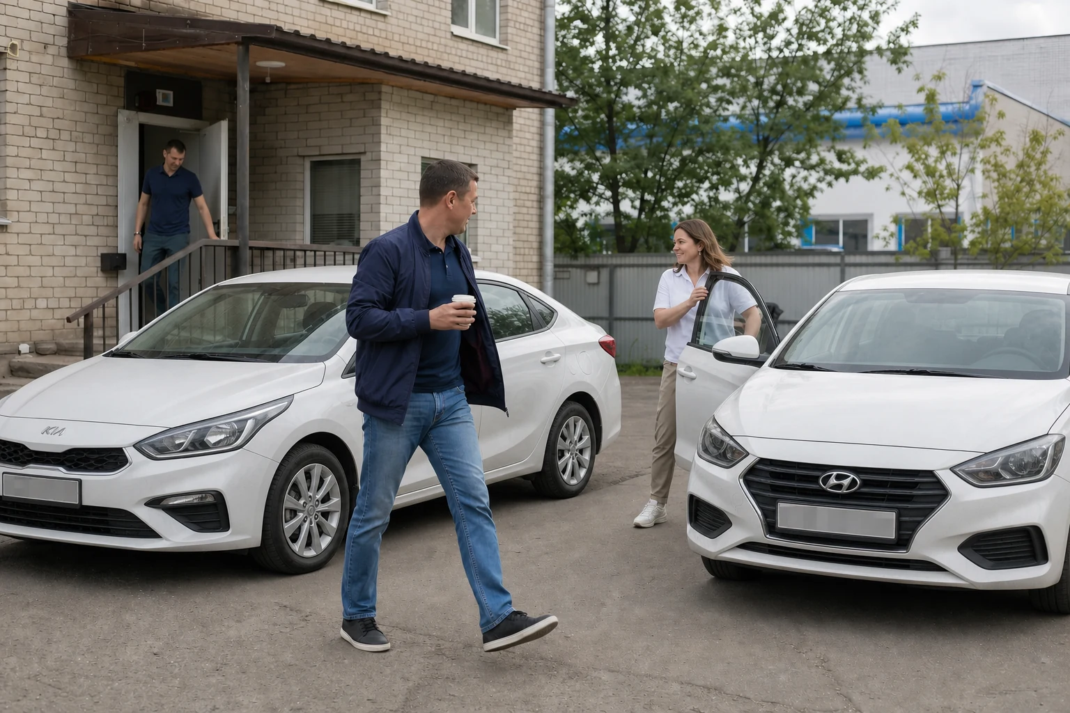 Hyundai Solaris и Volkswagen Polo — автомобили эконом-класса для сотрудников